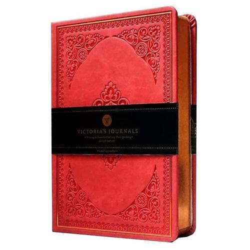 Victoria's Journals Vint Not Defteri 12X17cm 128 Yaprak Çizgili Kırmızı 1187