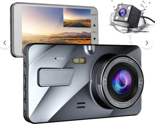 GLRTECH 4” Geniş Ekranlı Araç Kamerası – 1080P Çift Kamera, Park Yardım, G-Sensör