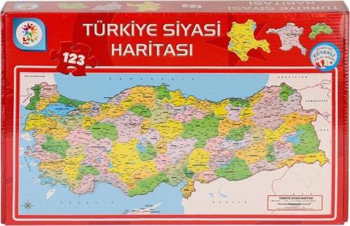 Siyasi Harita Puzzle 64x32CM 123 Parça