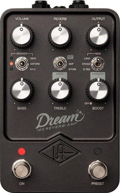 UAFX Dream '65 Reverb Amplifier Pedal - 60'ların Klasik Amerikan Tüplü Amplifikatör modellemesi
