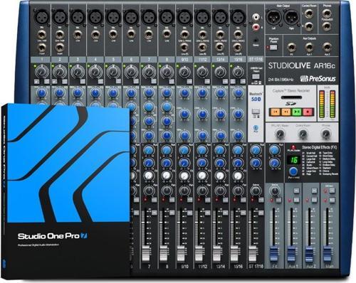 StudioLive AR16c USB | USB-C bağlantılı 16 Kanal Hibrit mixer / ses kartı / recorder