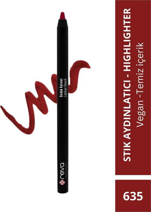Kremsi Yapıda Dolgunlaştırıcı Bordo Dudak Kalemi & Plumping Lip Liner Crimson No:635