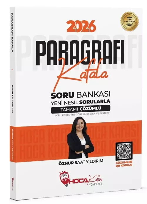 2026 KPSS TYT ALES DGS Paragrafı Kafala Soru Bankası Çözümlü - Öznur Saat Yıldırım Hoca Kafası Yayın