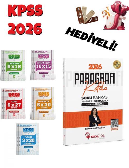 2026 KPSS TYT ALES DGS Paragrafı Kafala Soru Bankası ve Deneme Seti 6 Kitap Bigelio ve Hoca Kafası Y