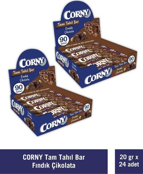 Tam Tahıllı Bar Çikolata Fındıklı 20 gr x 24 Adet