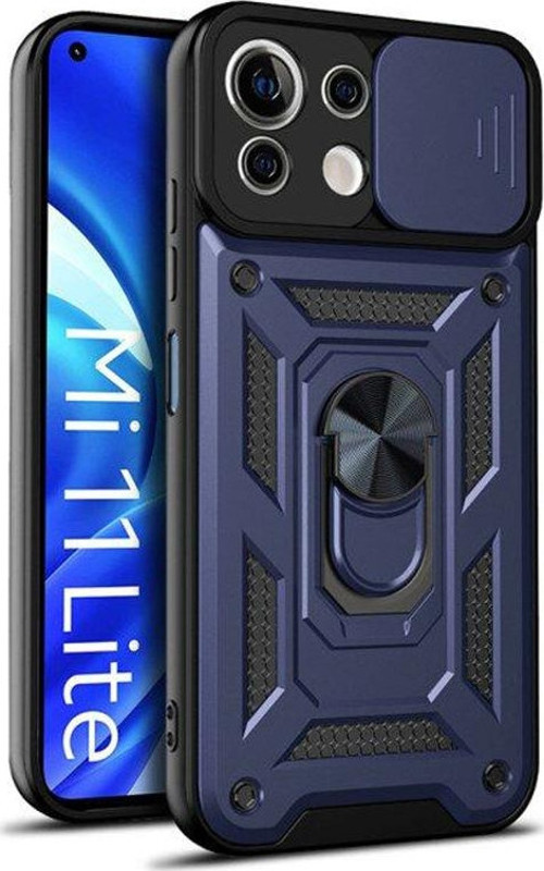 Xiaomi Mi 11 Lite Kılıf Tank Aramid Sürgülü Vega Yüzüklü