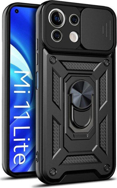 Xiaomi Mi 11 Lite Kılıf Tank Aramid Sürgülü Vega Yüzüklü