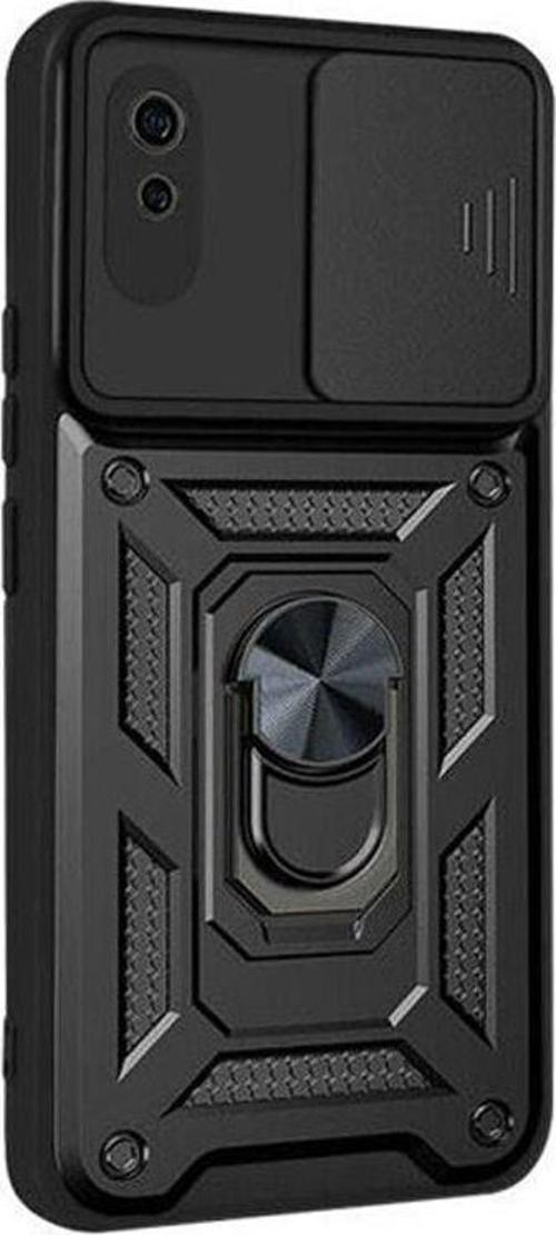 Xiaomi Redmi 9A Kılıf Tank Aramid Sürgülü Vega Yüzüklü 