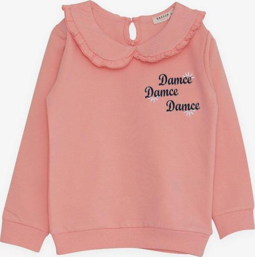 Kız Çocuk Sweatshirt Bebe Yaka 1.5-5 Yaş, Somon