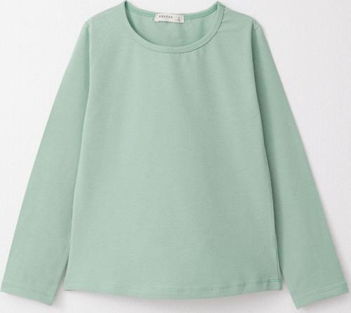 Kız Çocuk Uzun Kollu Tişört Basic 8-12 Yaş, Mint Yeşili