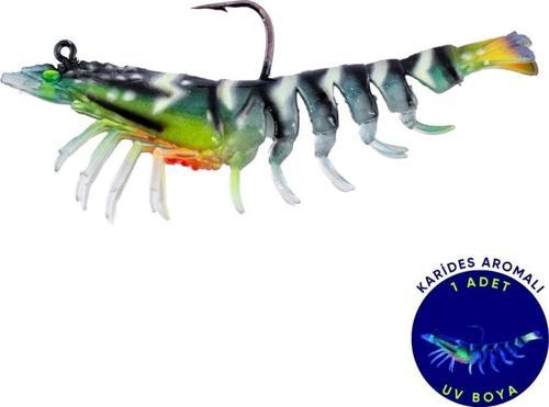 Silikon Karides Yem - 7g 75mm - Fishack Krillax - UV Boyalı - Neon Shrimp