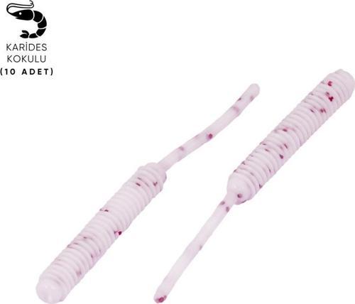 Silikon Kurt Yem - LRF Yem - 1g 52mm - Fishack Wormix - 10 Adet - White