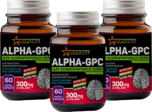 Sirius Alpha Gpc 300 Mg 60 Kapsül 3 Adet