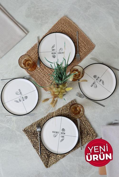 Savory Hitit Servis Tabağı 25 Cm 4 Adet 23039