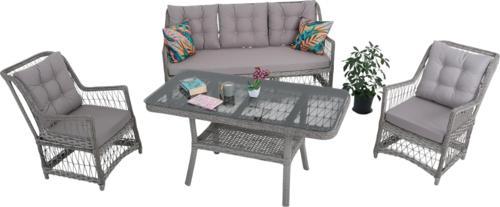 LaVida Bahçe Oturma Takımı | Rattan Bahçe Balkon Takımı |  3+1+1 ve Sehpa