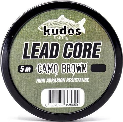 Lead Core Camo Brown 5m Leader 45lb