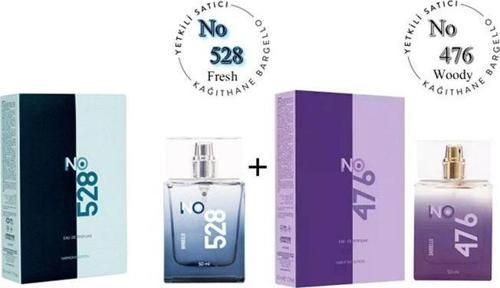No: 528 + No:476 Erkek / Unisex Parfüm Edp 50 ml Fresh / Woody - Mnms50no528476