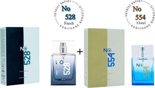 No: 528 + No:554 Erkek / Unisex Parfüm Edp 50 ml Fresh / Floral - Mnms50no528554