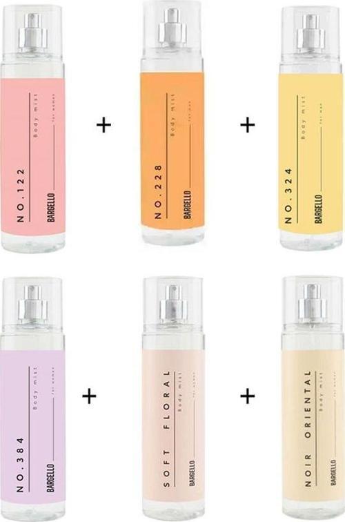 Kadın Bodymist Set No:122 No:228 No:324 No:384 Soft Floral Noir Oriental 210ml -mnms210set