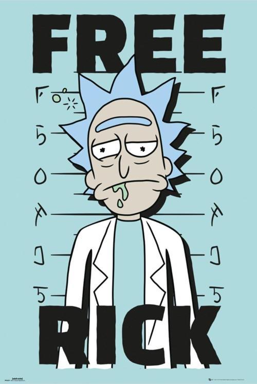 Rıck And Morty Free Rıck Maxı Poster