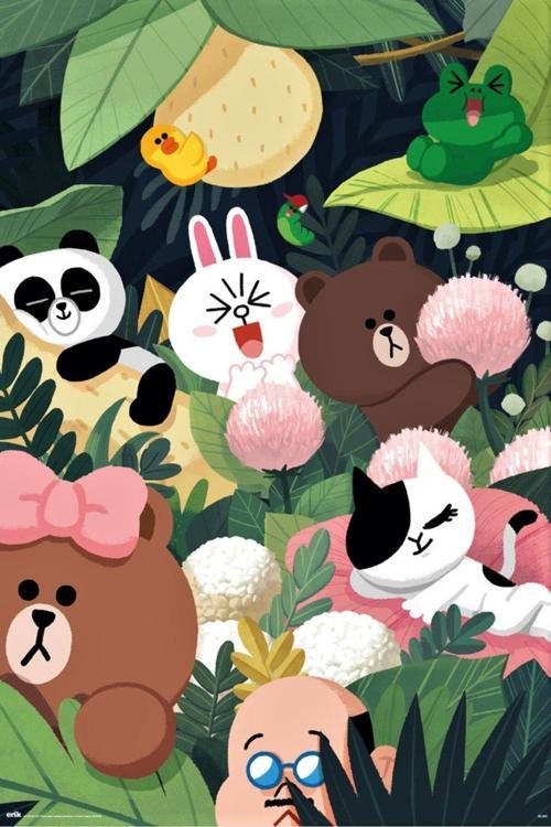 Lıne Frıends Jungle  Maxı Poster (İthal)