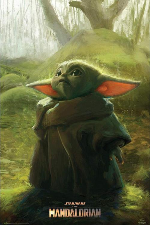 Star Wars The Mandalorıan Chıld Art Maxı Poster