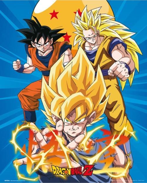 Dragon Ball Z 3 Gokus Mını Poster