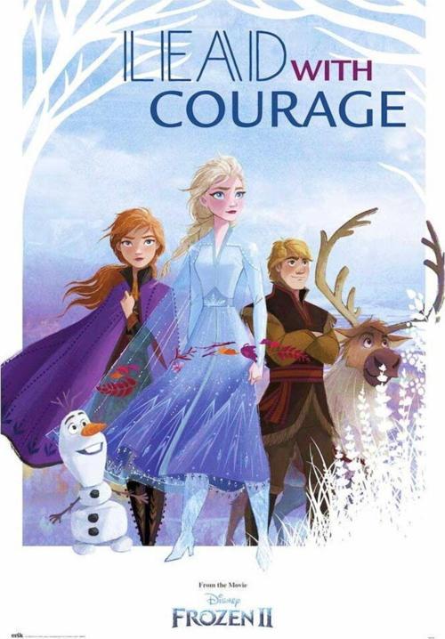 Frozen 2 Lead Wıth Courage Maxı Poster