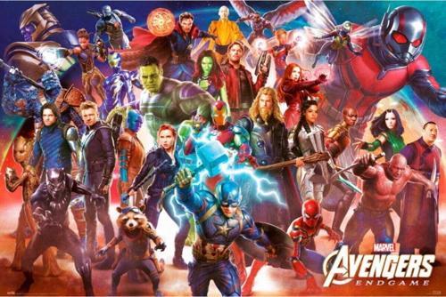 Avengers Endgame Lıne Up Maxı Poster