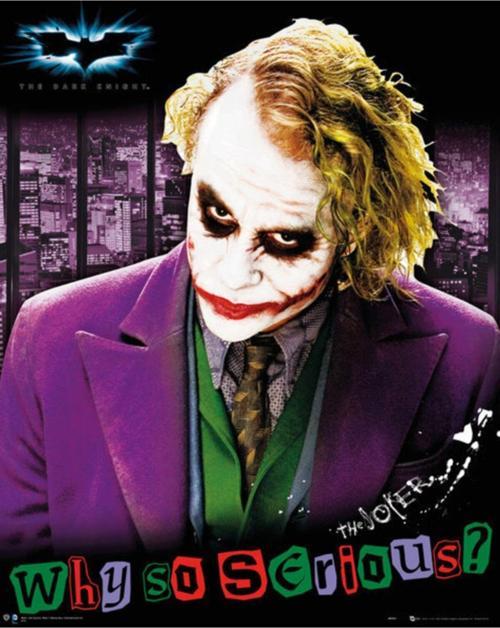 Batman Joker Why So Serıous Mini Poster