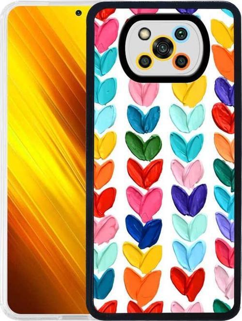 Xiaomi Poco X3 Kılıf Zore M-Fit Desenli Kılıf Heart No6