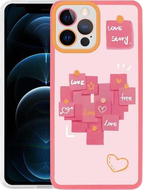 Apple iPhone 12 Pro Kılıf Zore M-Fit Desenli Kılıf Love Story No2
