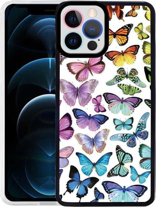 Apple iPhone 12 Pro Kılıf Zore M-Fit Desenli Kılıf Butterfly No3