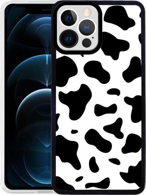 Apple iPhone 12 Pro Max Kılıf Zore M-Fit Desenli Kılıf Cow No1