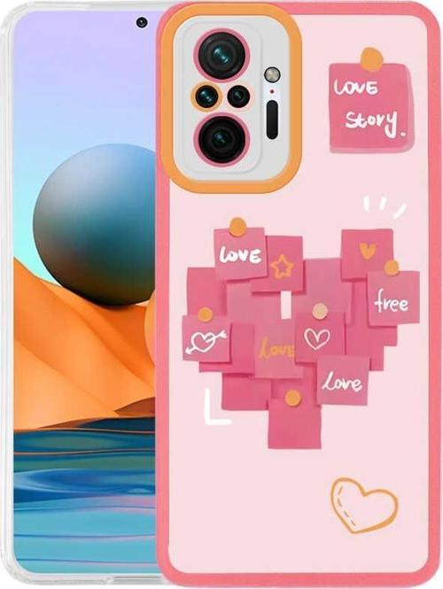 Xiaomi Redmi Note 10 Pro Kılıf Zore M-Fit Desenli Kılıf Love Story No2