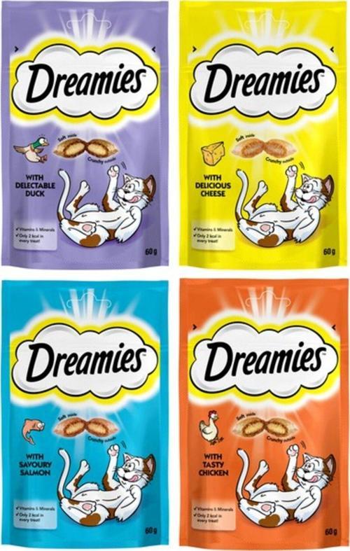 12 Paket Süper Karışık Kedi Ödülü (1 Paket 60 Gr)
