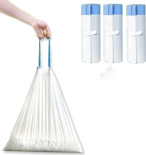 Akıllı Kedi Tuvaleti Büzgülü Çöp Poşeti 3Lü Seti ( 3 X 15 Adet, 46 X 50 Mm)