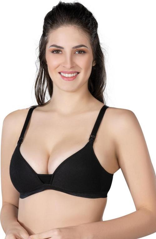 Siyah Mı Emay 1422 Modal Cotton Kaplı Emzirme Sütyen