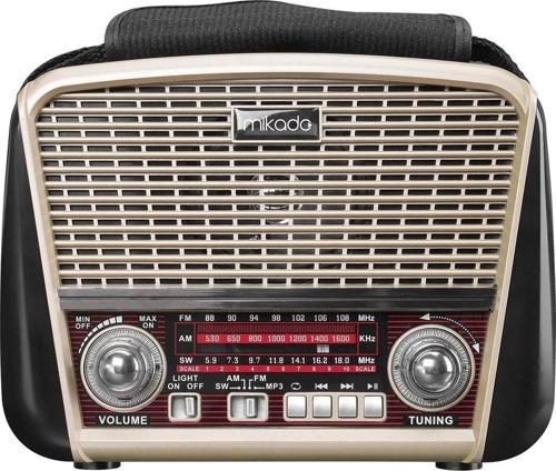 MIKADO MDR-8BT PLUS GOLD USB-TF DESTEKLİ BLUETOOTH FM-AM NOSTALJİK RADYO