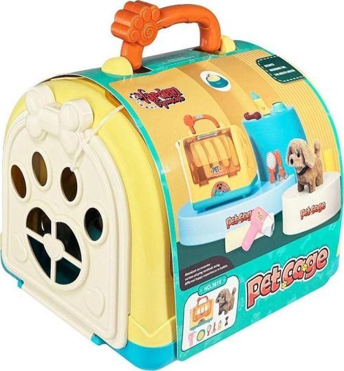 JND-3615 Taşıma Çantalı Hareketli Pilli Köpek Set (Pet Shop) -Vardem Oyuncak