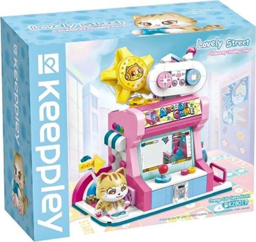 KP28019 Keeppley Orange Cat Game Room Blok Seti -Vagon life