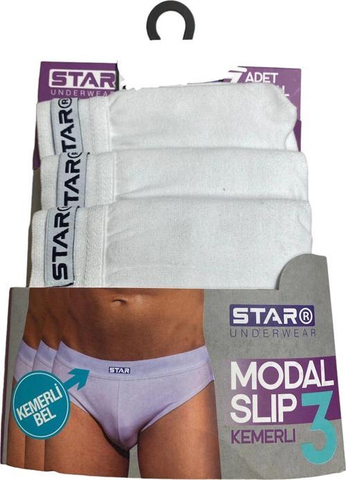 Star 109 Erkek 3'lü Modal Slip