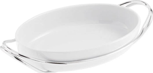 Kulplu Oval Porselen Servis 35 Cm