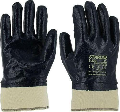 Yağ Su Geçirmez Nitril Eldiven Uzun Konçlu E-0370 No:10 Xl