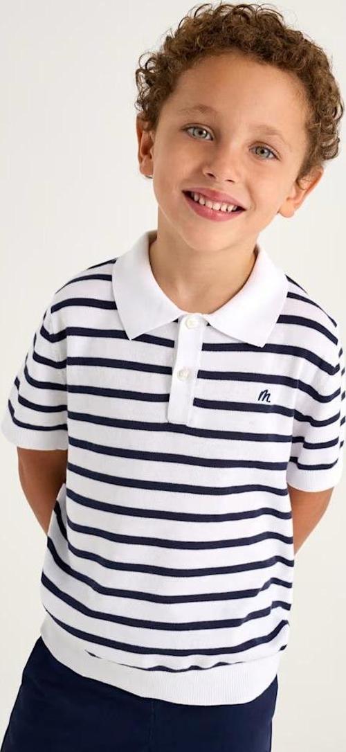 Erkek Çocuk Çizgili Polo T-shirt 3104