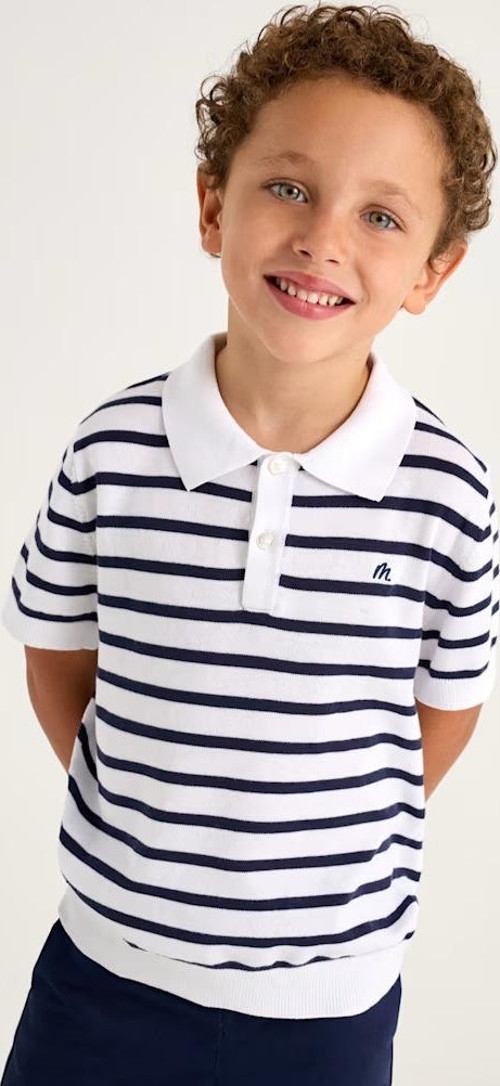 Erkek Çocuk Çizgili Polo T-shirt 3104