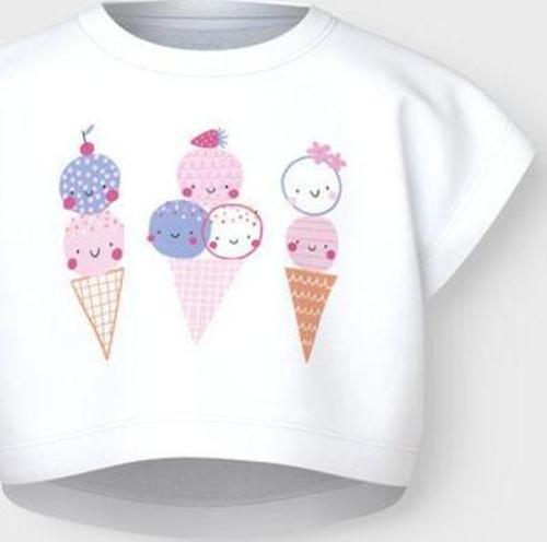Nmfvıima Capsl Kız Çocuk Crop T-shirt 13228148