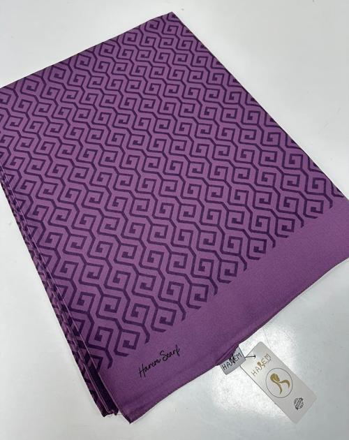 Desenli Pamuk Gold Stella Şal HFW0417