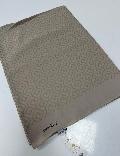 Desenli Pamuk Gold Stella Şal HFW0414