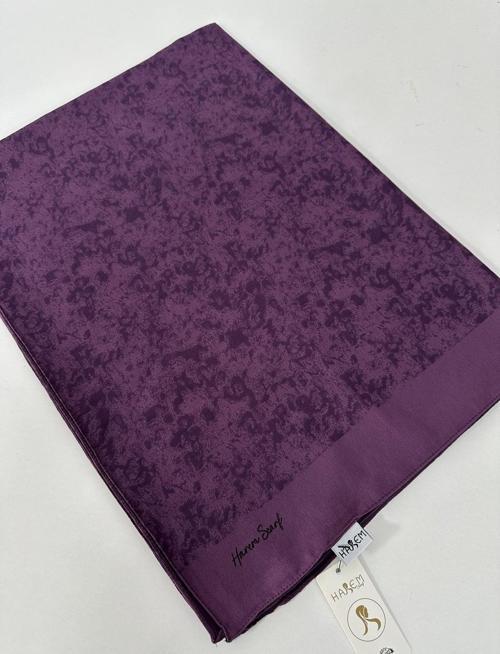 Desenli Pamuk Gold Silvia Mürdüm Şal HFW0306